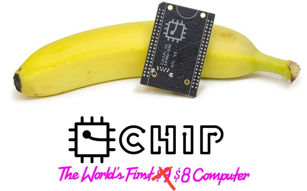 CHIP представлява платка с размери 40х60 мм, която се базира на едночипова система Allwiner
