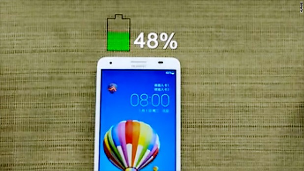 Батерия с капацитет 600 мАч се зарежда до 48% само за две минути с нова технология на Huawei