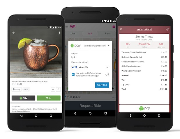 Потребителите на Android Pay вече ще могат да плащат за покупка на стоки от различни магазини много по-лесно