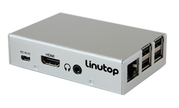 Linutop XS има четири порта USB 2.0, мрежов контролер 10/100 Ethernet, изход HDMI, 3,5-мм аудиоизход и порт Micro-USB за захранване