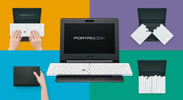 Portabook XMC10 предоставя 8-инчов екран с резолюция 1280х768 пиксела и необичайно голяма за неговите размери клавиатура 