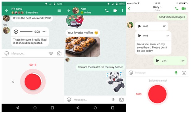 Мобилните потребители на ICQ вече могат да запишат и изпратят гласово съобщение на своите приятели