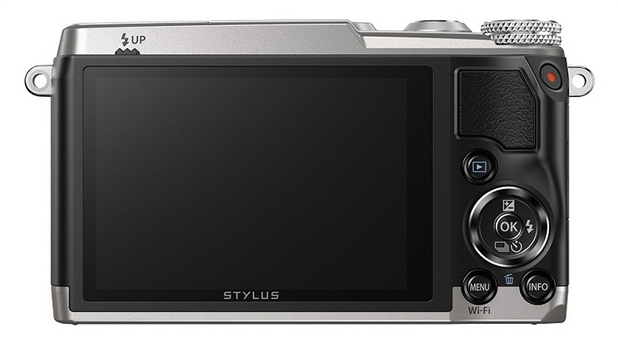 Фотокамерата Olympus Stylus SH-3 е оборудвана с фиксиран 3-инчов екран