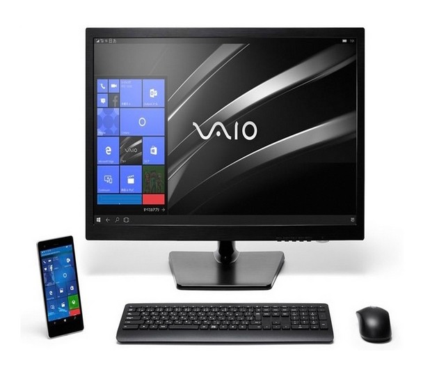 VAIO Phone Biz поддърж технологията Continuum, т.е. може да работи като компютър, когато се свърже с външен голям дисплей