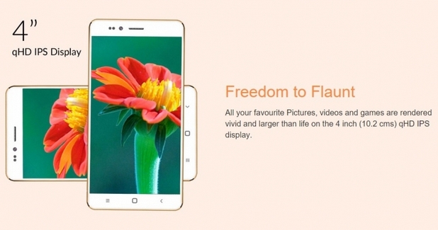 Freedom251 се явява Android смартфон с 4-инчов IPS екран 960х540 пиксела и 4-ядрен процесор MediaTek с тактова честота 1,3GHz