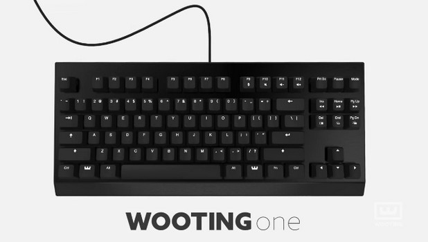 Клавиатурата Wooting One се отличава от останалите по това, че е аналогова – тя позволява управление на игрите чрез силата на натиск върху клавиша