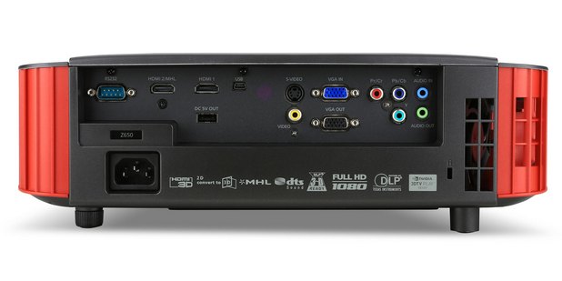 Наред с разнообразните интерфейси, Acer Predator Z650 поддържа и безжична технология Wireless HD, без загуба на Full HD резолюция