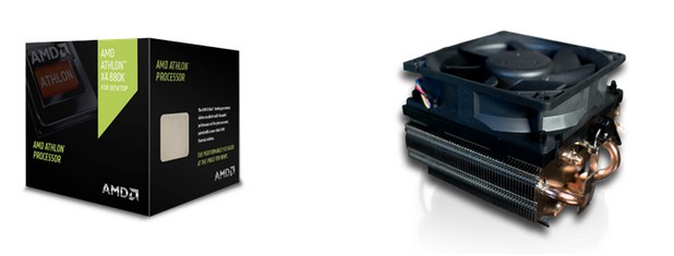AMD Athlon X4 880K идва в комплект с почти безшумно 125W AMD термично решение