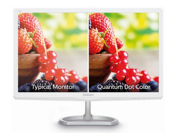 Технологията Quantum Dot Color възпроизвежда с над 30% повече цветове в сравнение с традиционните sRGB LED монитори
