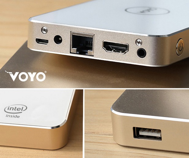 VOYO V2 TV Box предоставя необходимите портове за пълноценна работа - HDMI, Ethernet, micro USB, USB, аудио