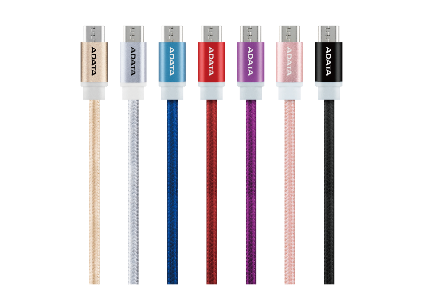 Adata предлага кабела в 7 цветови схеми, за по-голям избор и персонализация.  