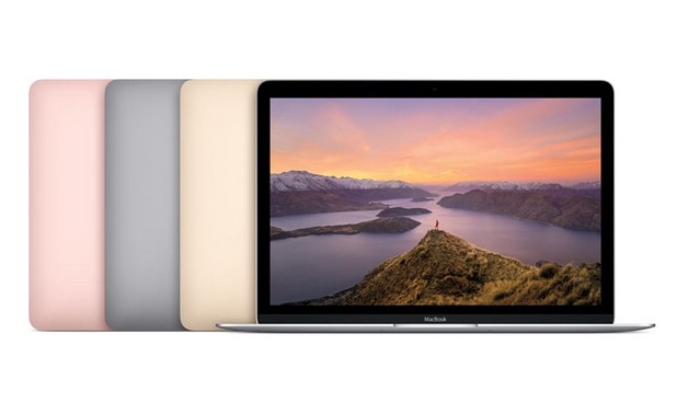 MacBook е достъпен в четири цветови варианта - златист, сребрист, космически сив и розово злато