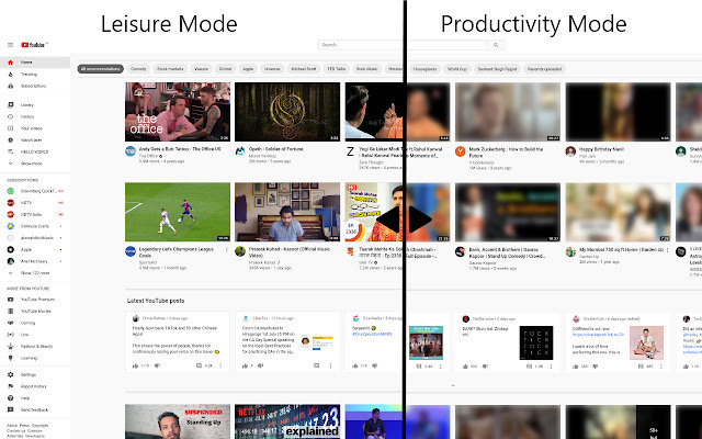 YouTube Productivity Mode намалява разсейващите елементи при гледане на видео екранна