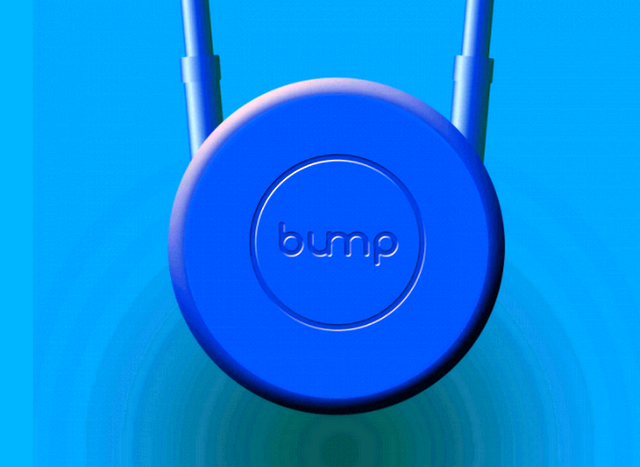 Bump издава звуков сигнал когато потребителите са твърде близо един