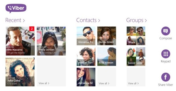 Както и в Skype, гласовите и текстови комуникации между Viber потребители са безплатни