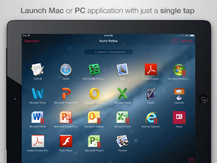 Parallels Access позволява отдалечена работа от iPad с приложения за Mac OS X и Windows
