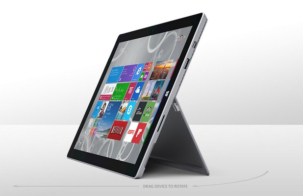 Surface Pro 3 може да се ползва в различни сценарий, например подпрян на стойка