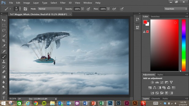 Microsoft показа как работи графичен 3D софтуер от Adobe Photoshop на Surafce Pro 3