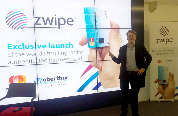 MasterCard и Zwipe представиха първата в света безконтактна карта със сензор за пръстови отпечатъци
