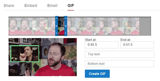 Можете да създадете анимация с няколко стъпки – натискате бутона „Сподели”, преминавате към опция GIF и избирате начална точка