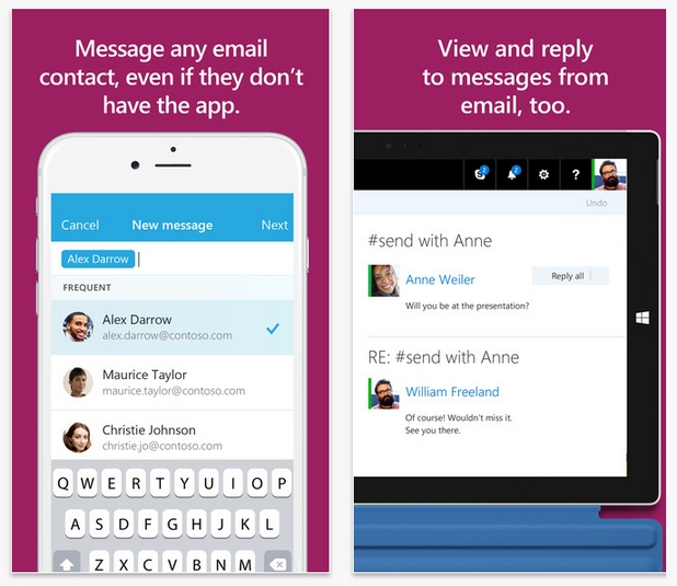 Приложението за опростена работа с е-поща Microsoft Send вече е достъпно за iOS устройства