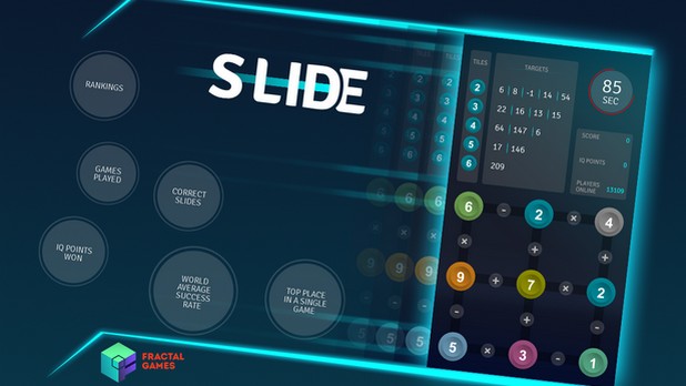 SLIDE е пъзел игра с числа, която не само забавлява играчите, но и доставя дневна доза тренировка за мозъка