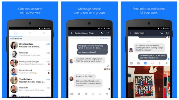 Новото приложение Work Chat дава възможност за делово общуване на служителите в една компания