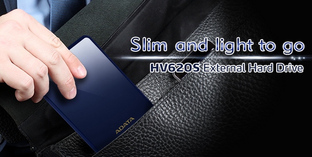 С дебелина само 11,5 мм, HV620S също така е много лек и съответно лесен за поставяне в чанта