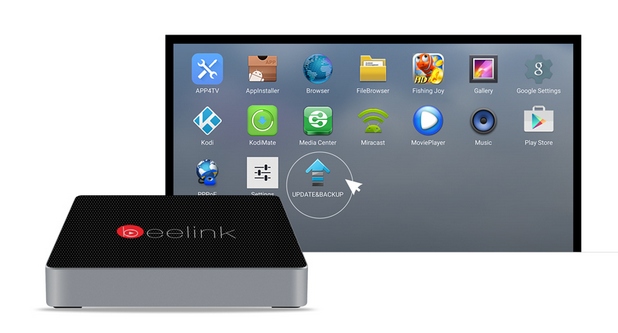 Beelink GT1 TV Box се свързва към HDMI порта на телевизора и добавя разнообразни възможности за развлечение