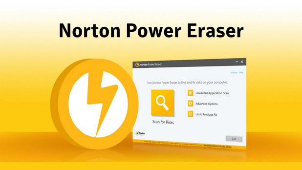 От главния прозорец имате достъп до трите основни компонента на на Norton Power Eraser