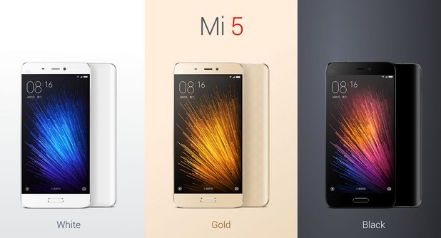 Смартфонът XiaoMi Mi5 е достъпен в няколко цветови варианта