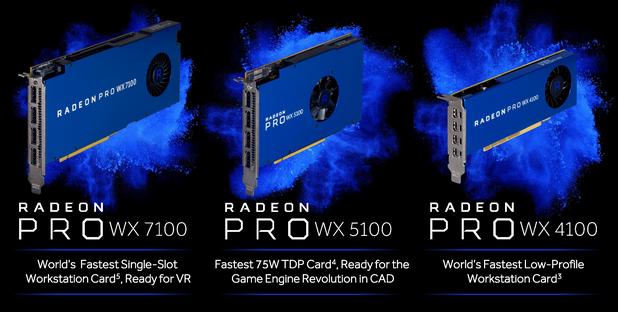 AMD позиционира Radeon Pro WX като най-бързите в своя клас графични карти