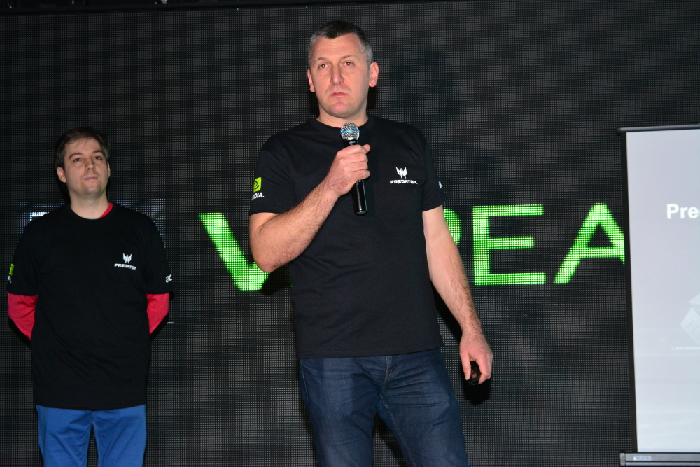 Шефът на Acer в България Данаил Вълков даде старт на вълнуващо събитие - представяне у нас на геймърския звяр Acer Predator 21X, който дебютира преди броени дни на CES 2017 в Лас Вегас