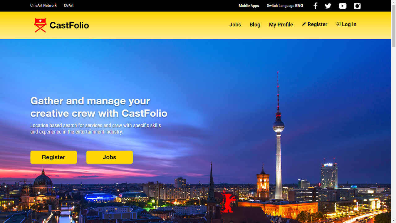 CastFolio.eu позволява локално търсене на услуги, таланти и екипи в реално време