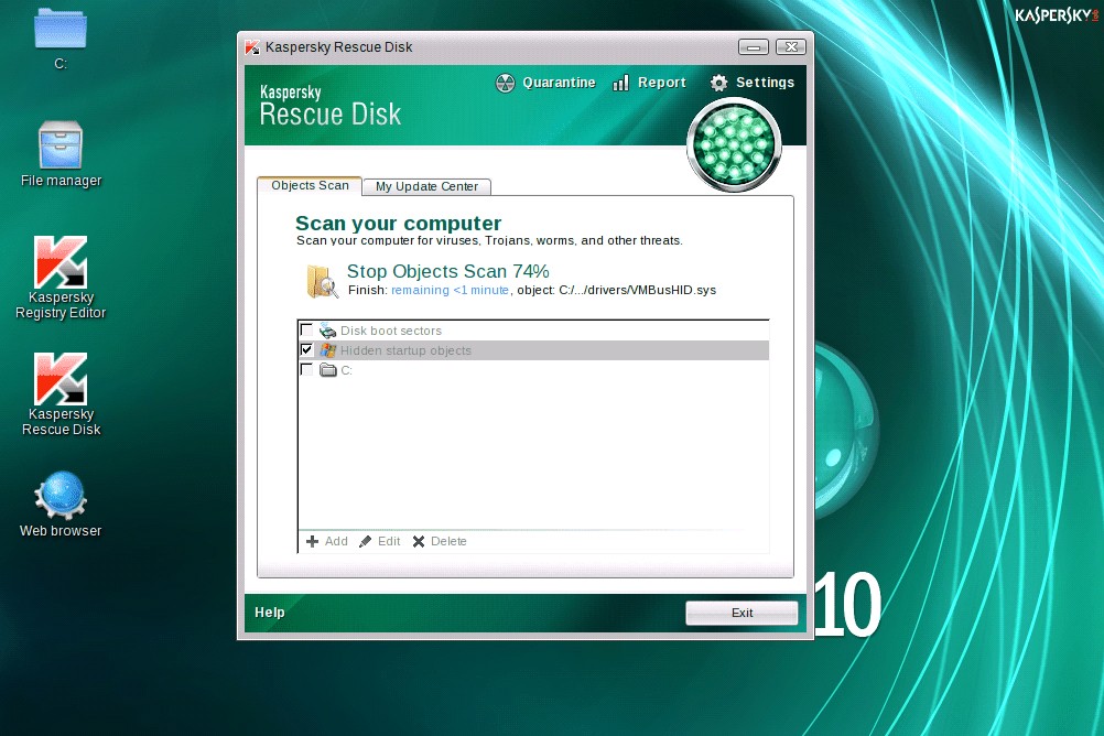 kaspersky rescue disk does not see hard drive