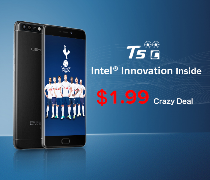 Това е първият смартфон с осемядрен чипсет SC9853iLEAGOO T5c стъпва