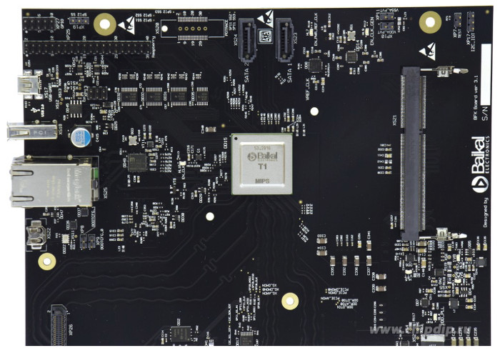 Двуядреният чип се продава в комплект с едноплатков компютърЕдноплатков компютър