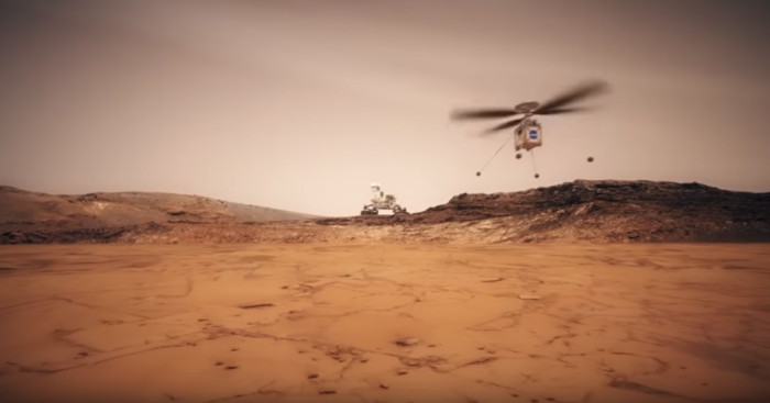 Безпилотният вертолет ще изследва територии от Червената планетаБезпилотният Mars Helicopter
