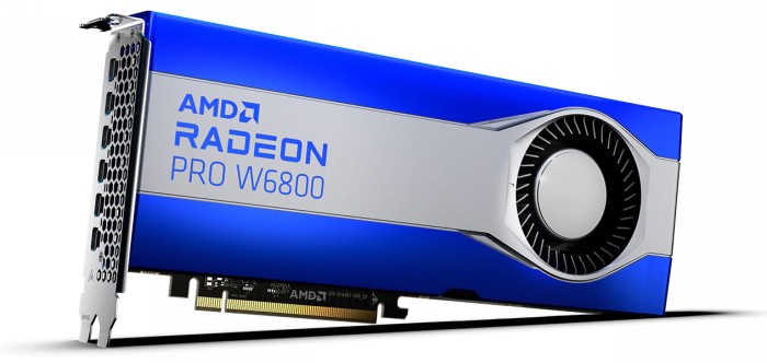 Новите графични карти AMD Radeon PRO W6800 вече са налични