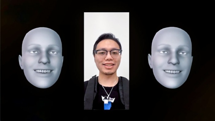 NeckFace проследява движенията на лицето и създава 3D реконструкция на