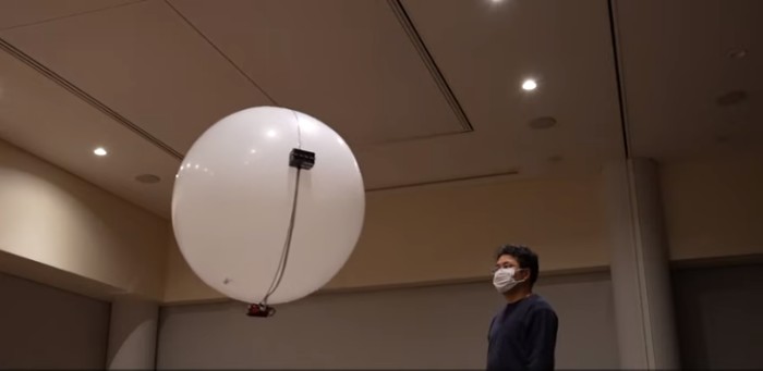 Хибрид между балон и дрон разработи японската компания NTT Docomo снимка