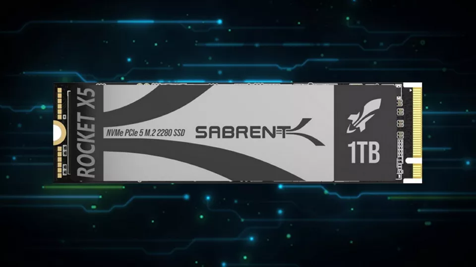 Полупроводниковият диск Sabrent Rocket X5 Gen5 е най-бързият към момента(снимка: