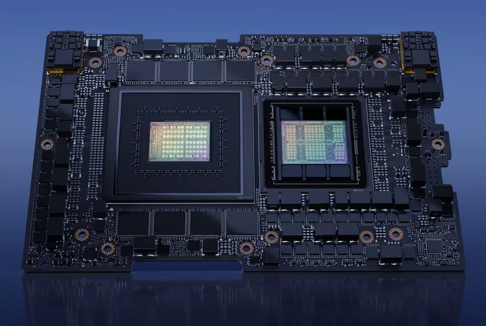 Супер-чипът Grace Hopper осигурява пропускателна способност от 900 GB/s(снимка: Nvidia)
Американската
