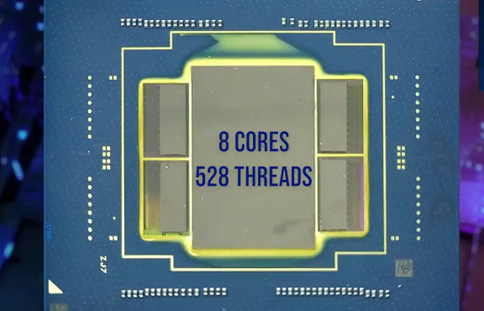 Иновативният чип с 528 нишки е базиран на RISC архитектураНовият