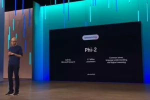 Изпълнителният директор на Microsoft Сатя Надела представи Phi 2 на Ignite снимка