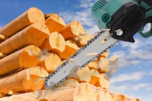 Безжичният мини трион е идеален за рязане на дърва за