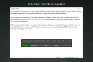 SpeechPulse има опростен интерфейс за основното си предназначение – преобразувана