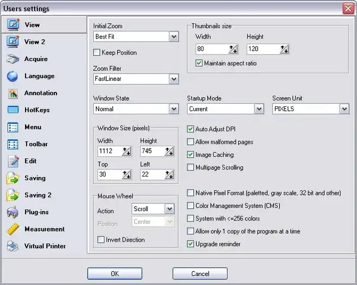 Advanced TIFF Editor Plus включва практични опции за преглеждане на
