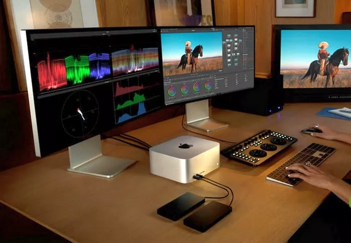 Mac Studio 2025 е компактен и лек компютър с изключителна