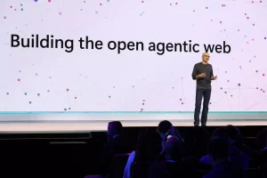 Сатя Надела говори за отворения агентен уеб на конфуренцията Build